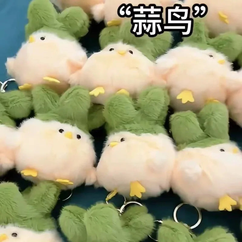 Soft Cartoon Chicken Plush Keychain – Stuffed Pendant with PP Cotton, Cute Hanging Accessory for Kids, Collectors, and Gifts